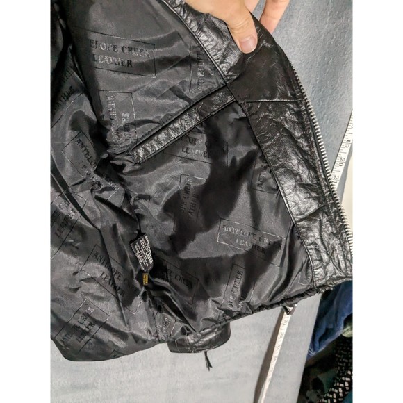 Antler Creek Leather Boys Motorcycle Jacket size 4XL - Picture 11 of 12